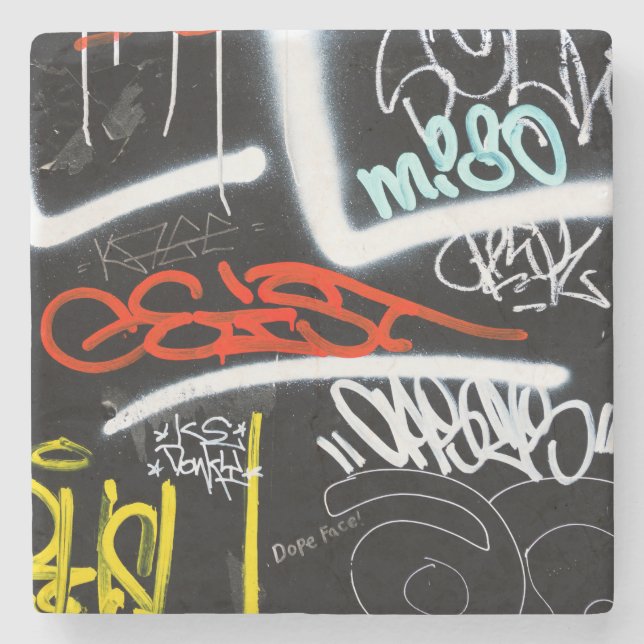 tagged stone coaster (Front)