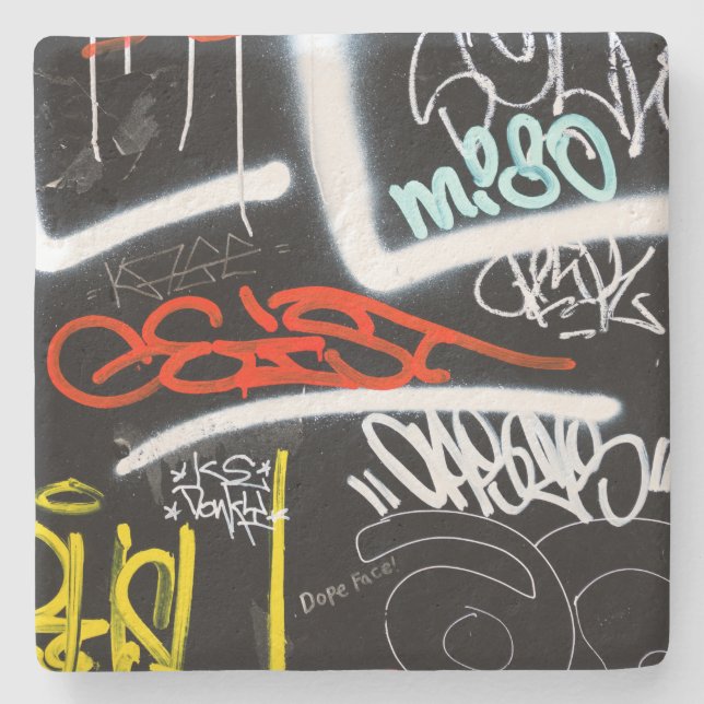 tagged stone coaster (Front)