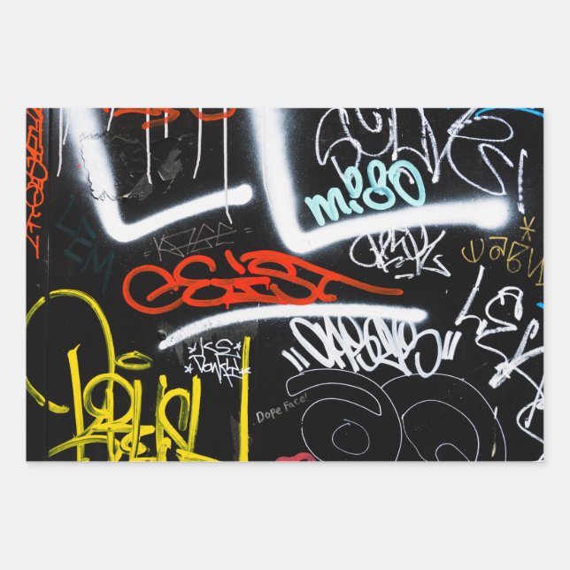 tagged wrapping paper sheets (Front)