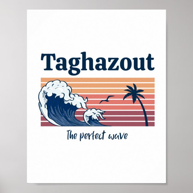 Taghazout beach morocco poster (Front)