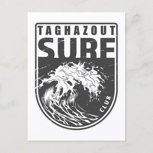 Taghazout Surf Club Morocco Emblem Postcard