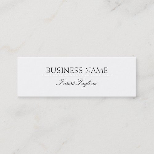Tagline Elegant Mini Business Card