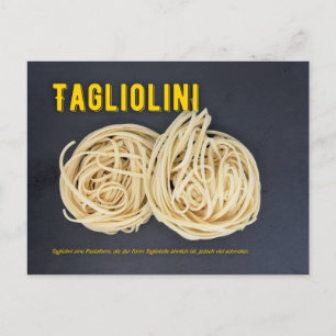 Tagliolini Italian restaurant recipe Postcard