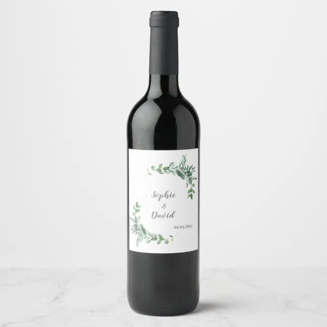 Tags Custom Wine Bottle Wedding Wine Label Zazzle