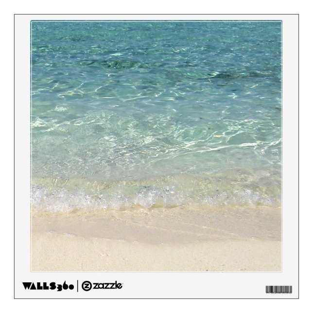 Tahiti Beach 2 Wall Decal Square (Front)