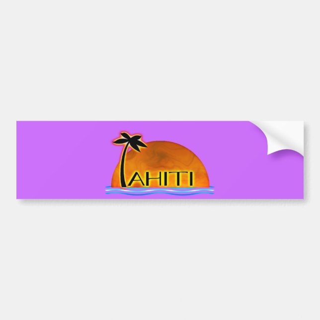 Tahiti Bumper Sticker (Front)