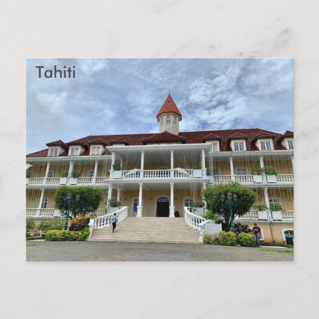 Tahiti, City Hall, Papeete, French Polynesia Postcard (Front)