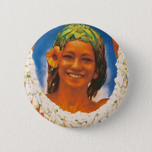 Tahiti ~ La Perle du Pacifique Pinback Button