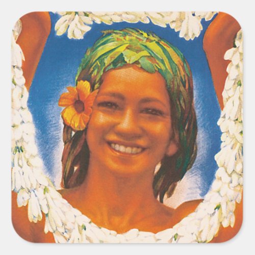 Tahiti  La Perle du Pacifique Square Sticker