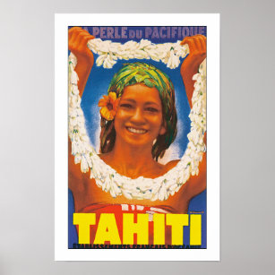 Tahiti "Perle du pacifique" Poster