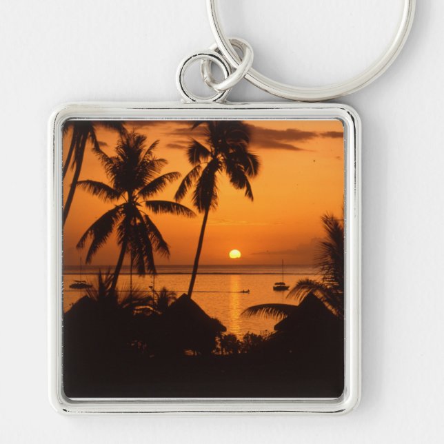 tahiti sunset keychain (Front)