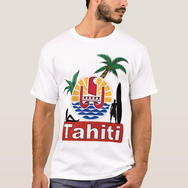 tahiti surf design T-Shirt (Front)