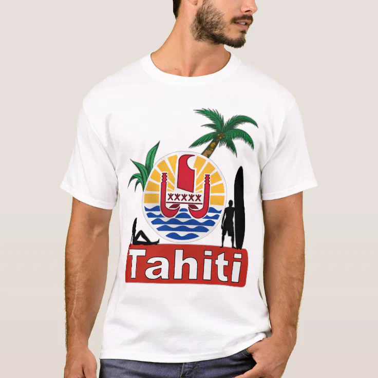 tahiti surf design T-Shirt | Zazzle