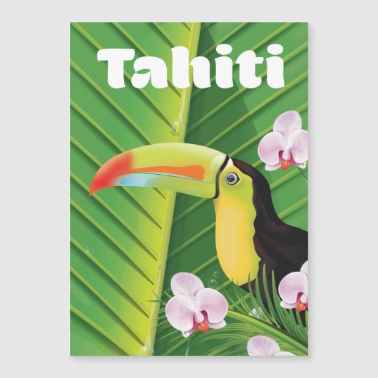 Tahiti Toucan travel print (Front)