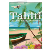 Tahiti vintage travel poster (Front)