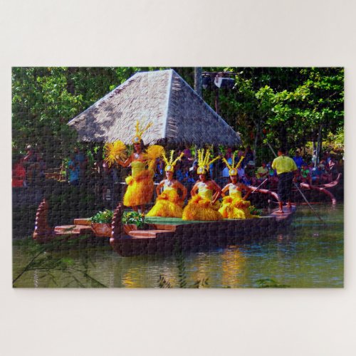 Tahitian Heritage Hawaiian Dancers Jigsaw Puzzle