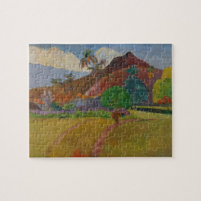 Tahitian Landscape, 1891 (oil on canvas) Jigsaw Puzzle (Horizontal)