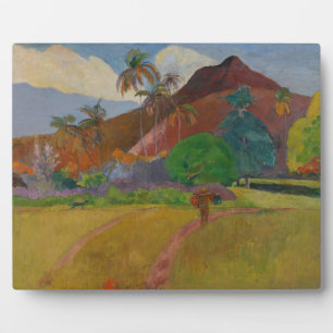 Tahitian Landscape, 1891 (oil on canvas) Plaque
