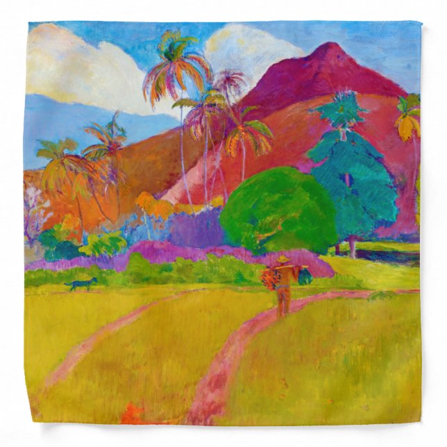 Tahitian Landscape, Gauguin Bandana (Front)
