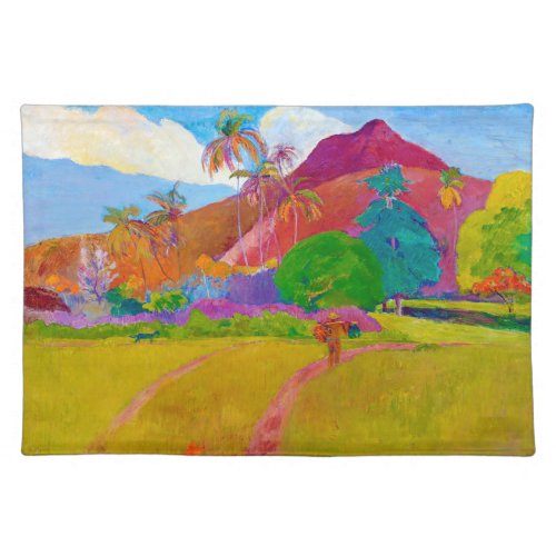 Tahitian Landscape Gauguin Cloth Placemat