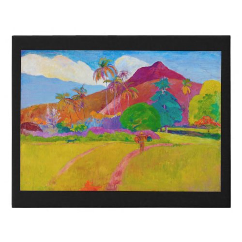 Tahitian Landscape Gauguin Faux Canvas Print