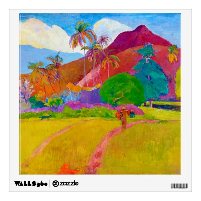 Tahitian Landscape, Gauguin Wall Decal (Front)