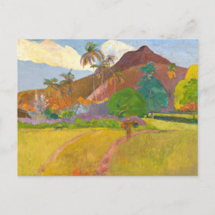 Tahitian Landscape Paul Gauguin Postcard