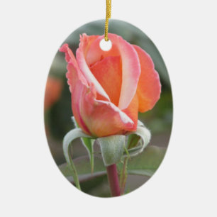Tahitian Sunset Rose Ornament