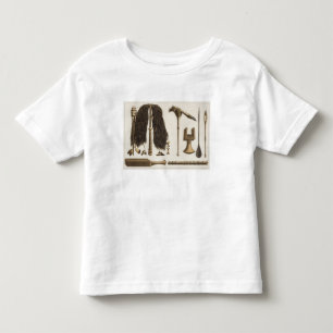 Tahitian tools and Ceremonial instruments, illustr Toddler T-shirt