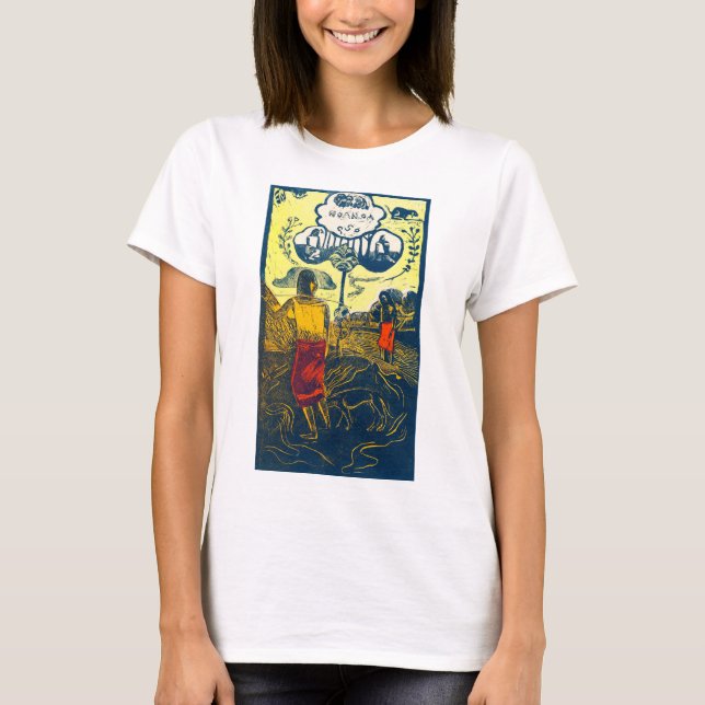 Tahitian Women and Dog, Gauguin T-Shirt (Front)