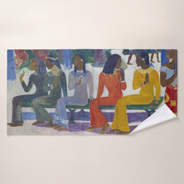 Tahitian Women, Gauguin Bath Towel (Bath Towel)