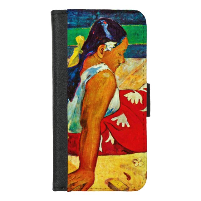 Tahitian Women, Gauguin iPhone Wallet Case (Front)