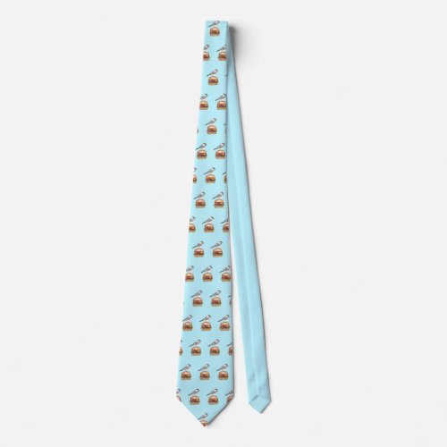 Tahoe Chickadee Cheeseburger Bird Neck Tie