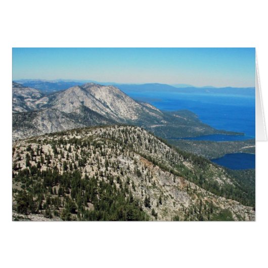 Tahoe from Mt Tallac Cards (Front Horizontal)