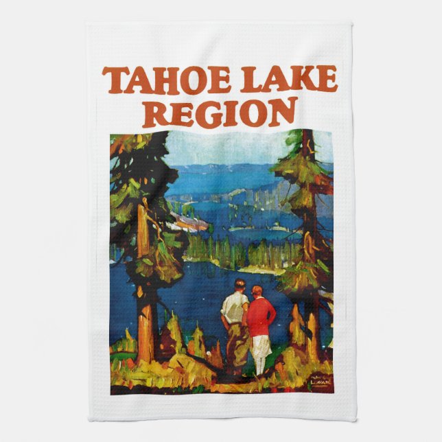 Tahoe Lake Region Kitchen Towel (Vertical)