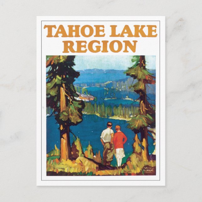Tahoe Lake Region Vintage Postcard (Front)