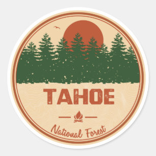 Tahoe National Forest Classic Round Sticker