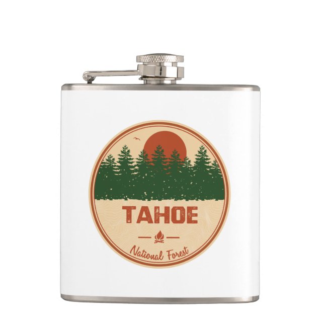 Tahoe National Forest Flask (Front)