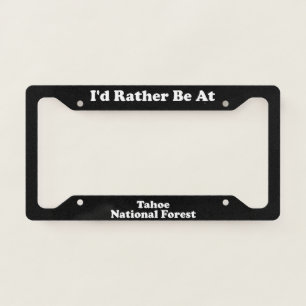 Tahoe National Forest - LPF License Plate Frame