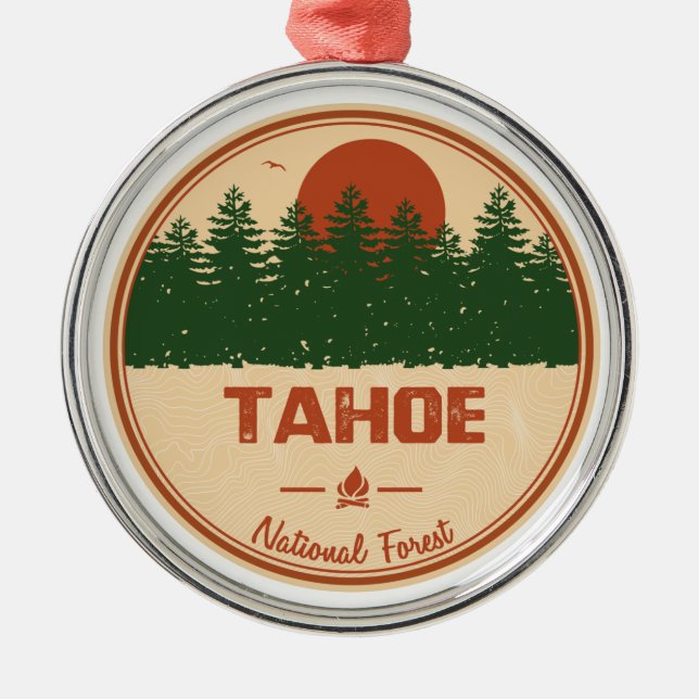 Tahoe National Forest Metal Ornament (Front)