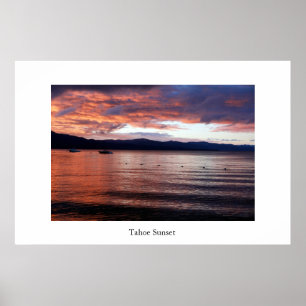 Tahoe Sunset Poster
