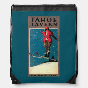 Tahoe Tavern Promo Poster Drawstring Bag