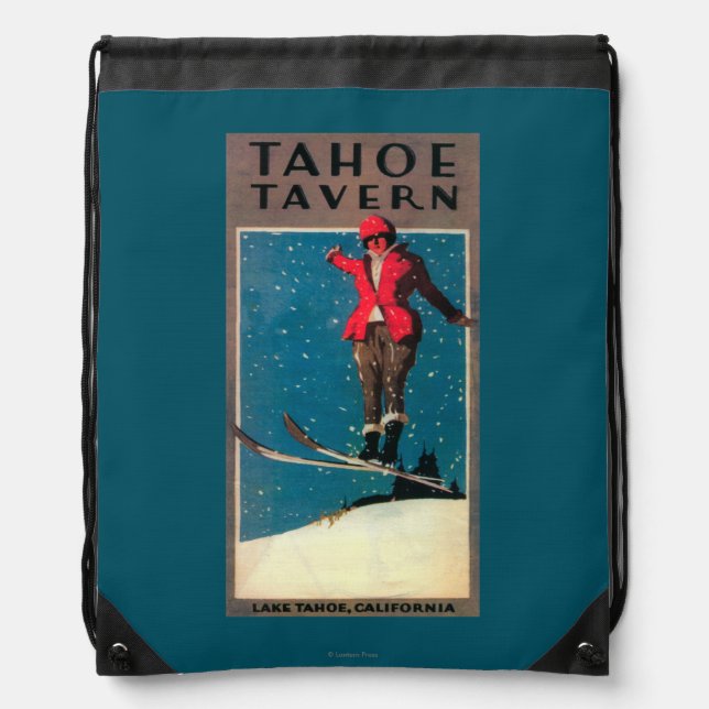 Tahoe Tavern Promo Poster Drawstring Bag (Front)