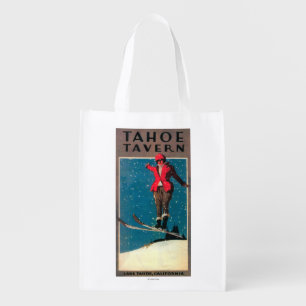 Tahoe Tavern Promo Poster Reusable Grocery Bag