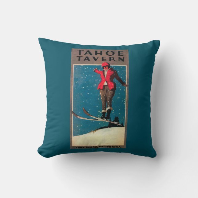 Tahoe Tavern Promo Poster Throw Pillow (Front)
