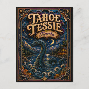Tahoe Tessie Nevada Popcut Legends Postcard
