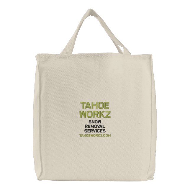 Tahoe Workz Llc Snow Removal Services Tote Bag (Front)