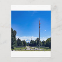 Tahoma National Cemetery Flag and Headstones