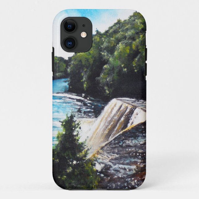 Tahquamenon Falls Acrylic Painting Case-Mate iPhone Case (Back)