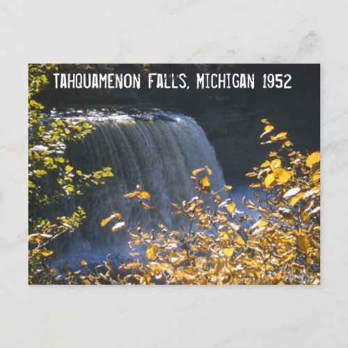 Tahquamenon Falls Beautiful Michigan Waterfall Postcard